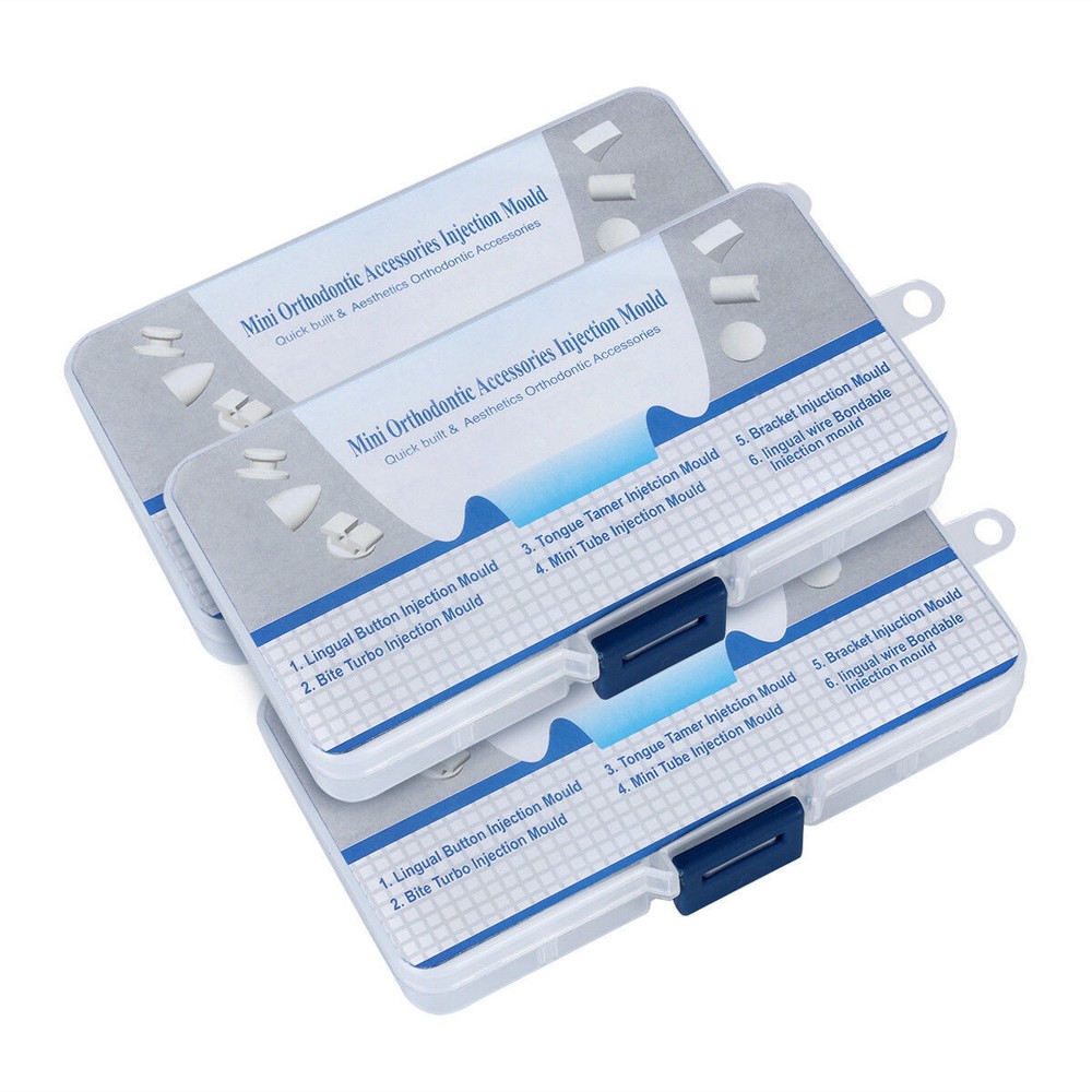 5Pack Dental Forming Mold Lingual Button/Wire Mini Accessories Injection Bracket
