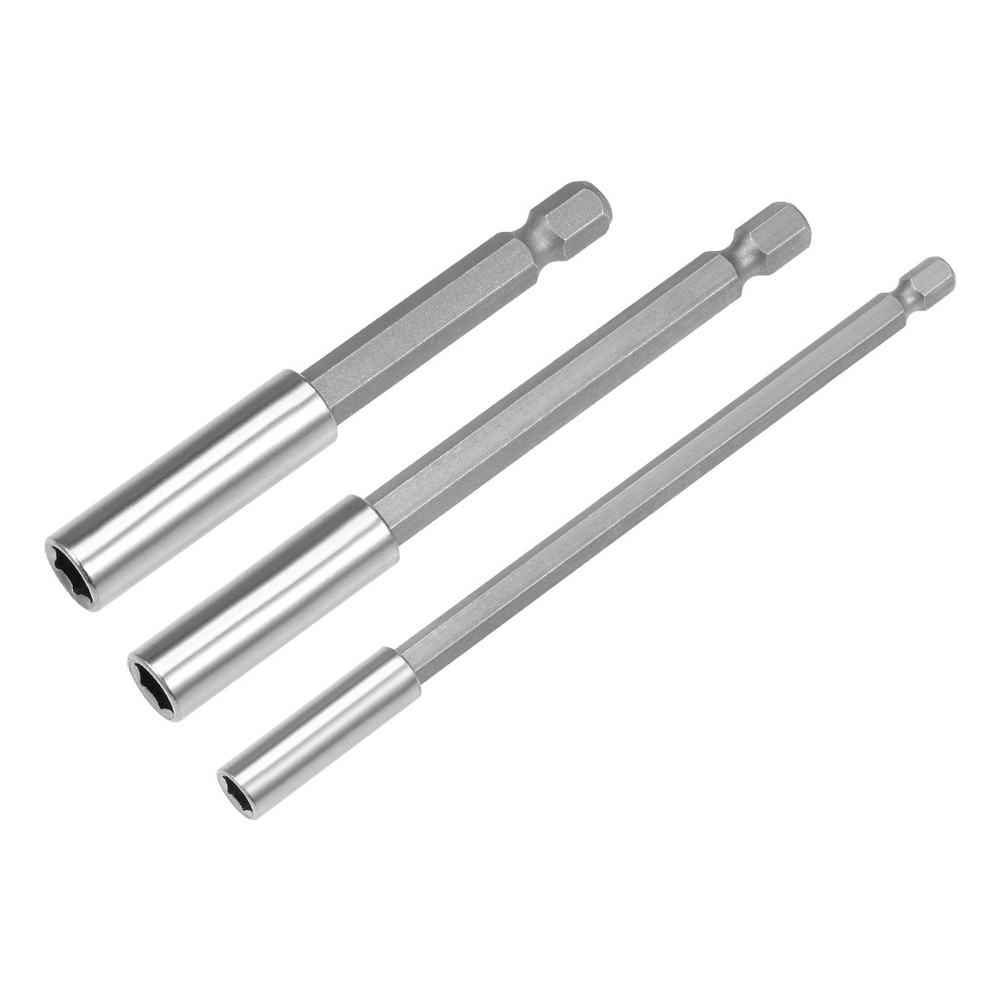 Magnetic Tip Extensions 3" 4" 6" Quick Release 1/4" Hexadecimal 3pcs