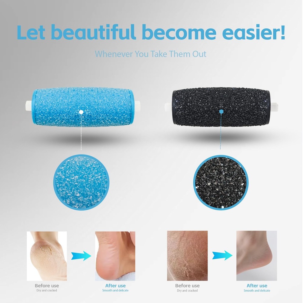 12 Pack Foot File Roller Refills Extra Coarse Regular Compatible Amope