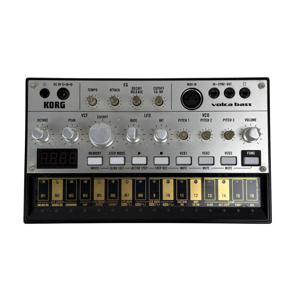 Korg Volca Bass Analog Bass Machine Sequencer/Synthesizer (Used)
