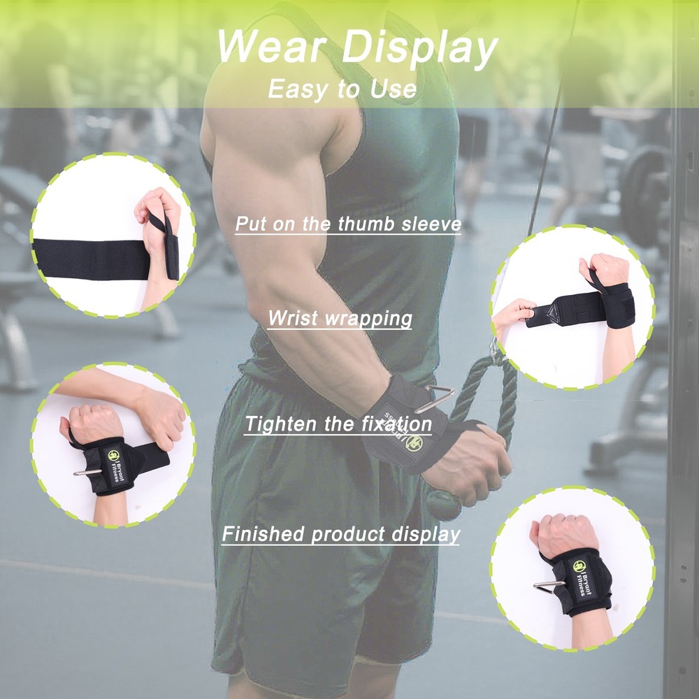 Wrist Wraps with Triangle Ring for Weightlifting, Wrist Support Straps