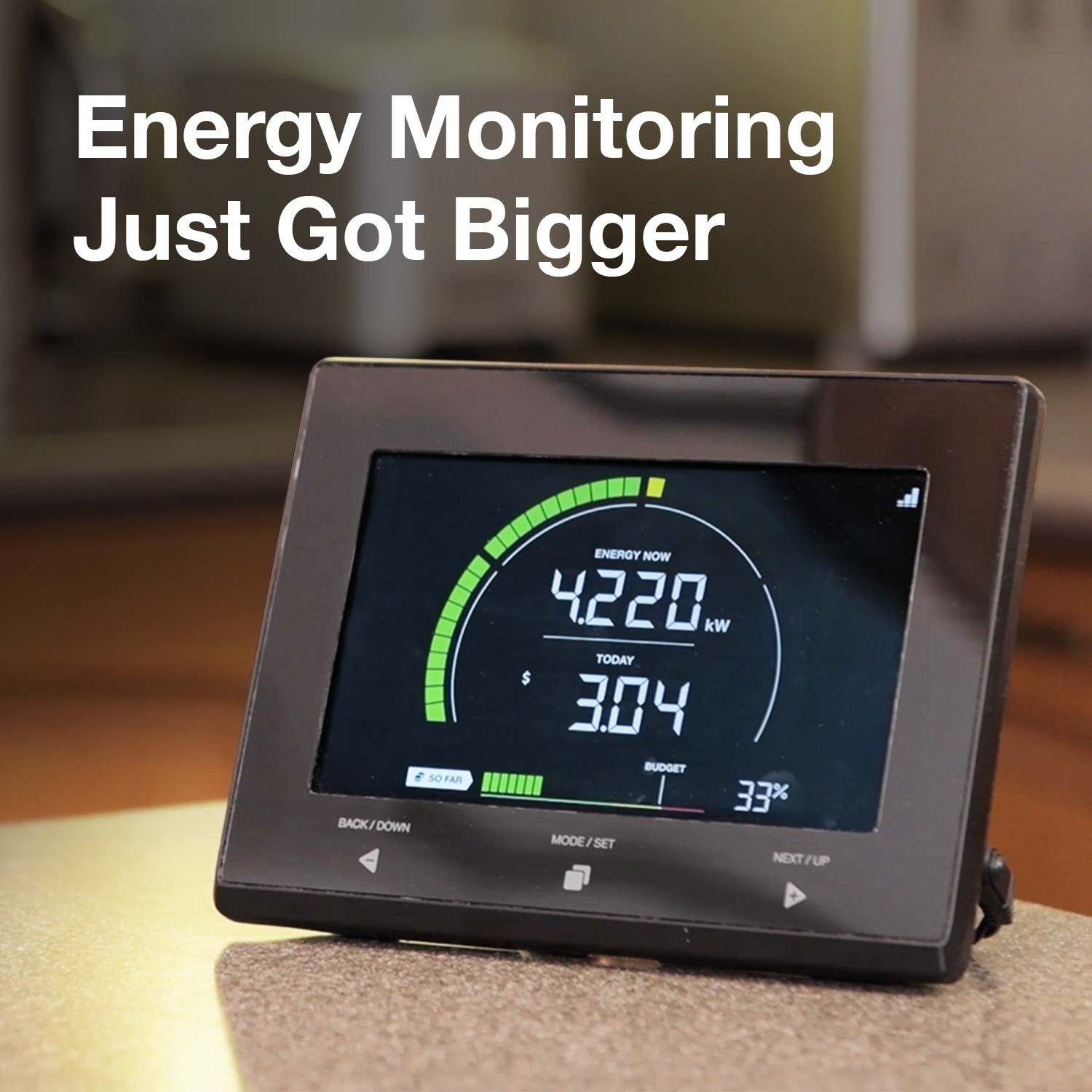 Efergy E-Max Kit EMAX-CT-US 7.9" Color Energy Monitor No Wi-Fi required.