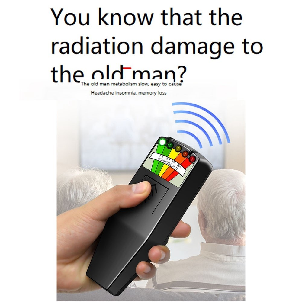 Digital Electromagnetic Field Tester K2 Handheld 5 LED EMF Meter for6143