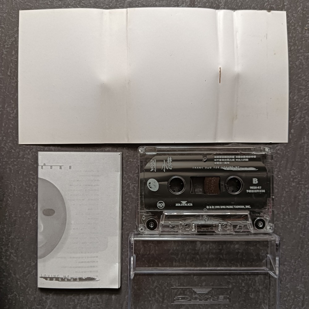 B- Winnie Lau 刘小慧 =谢谢你爱过我= 马来西亚版 磁带 Malaysia Cassette