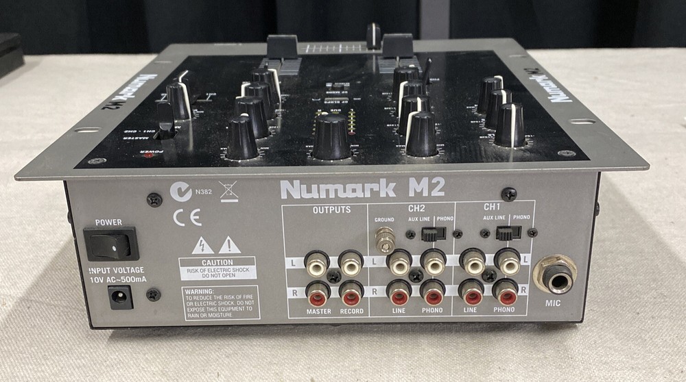 Numark M2 - 2-Channel DJ Scratch Mixer, Untested, No Power Supply