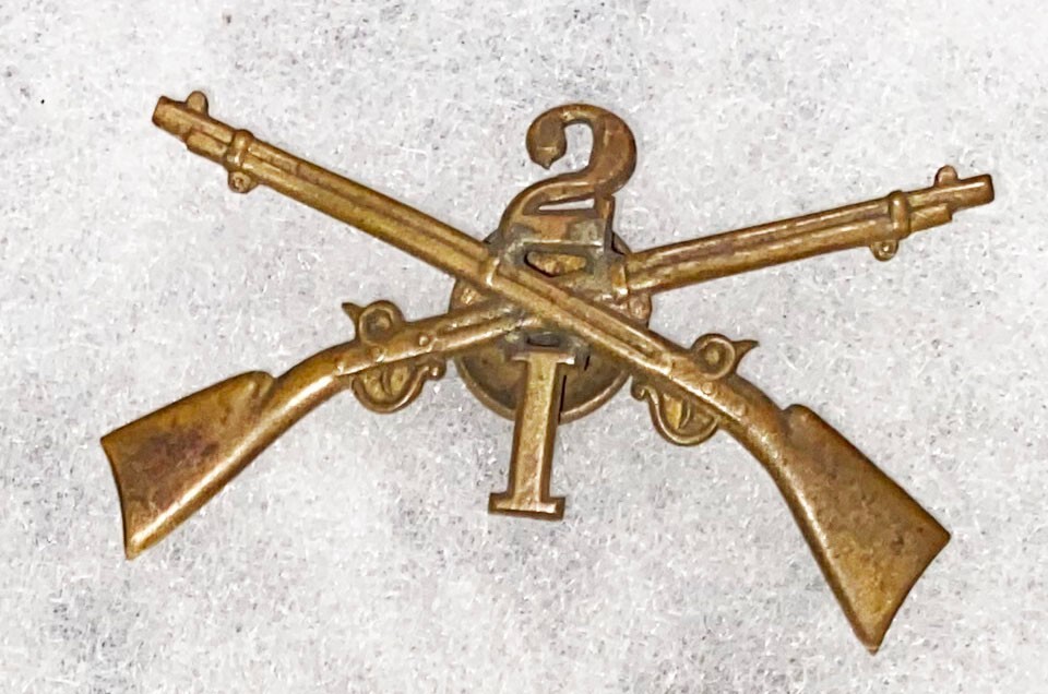 I Company 2nd Infantry Cap / Collar Badge