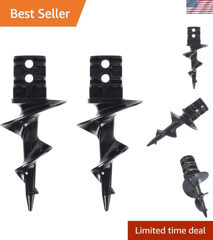 Two-Pack Aluminum Dock Auger - Lightweight, Heavy-Duty Stabilization Solution