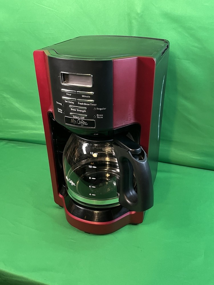 Mr Coffee 12 Cup Programmable Coffee Maker Red Black BVMC-EHX33R-NP