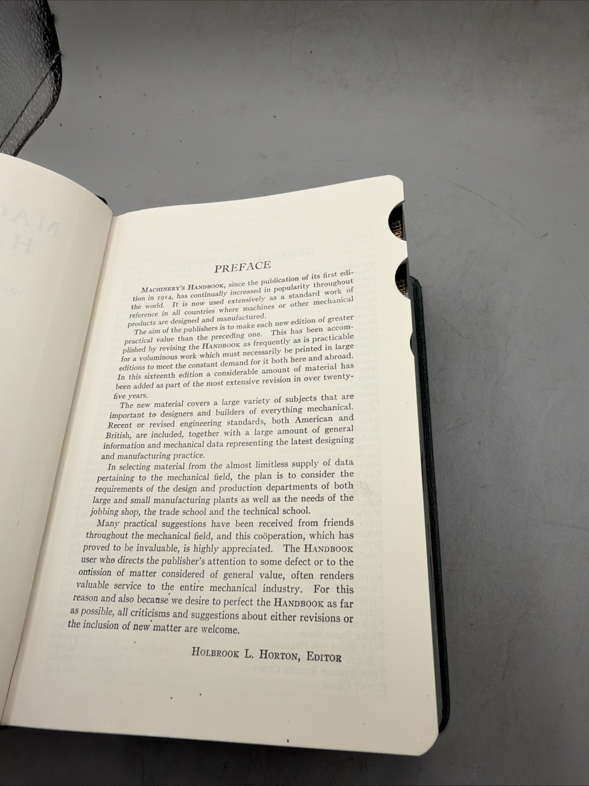 Vintage Machinery’s Handbook 16th Edition from 1962 The Industrial Press NY