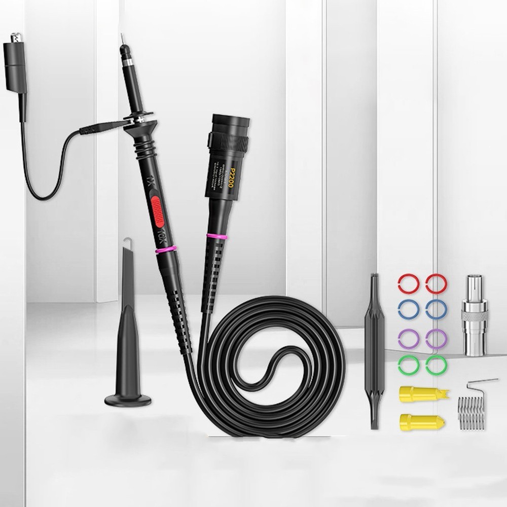 Oscilloscope Probes for Safe Operation at 200MHz with Easy Color Coding