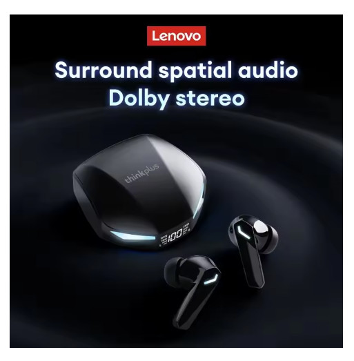 Bluetooth 5.4 Wireless Earbuds LED Display Low Latency Gaming Headset