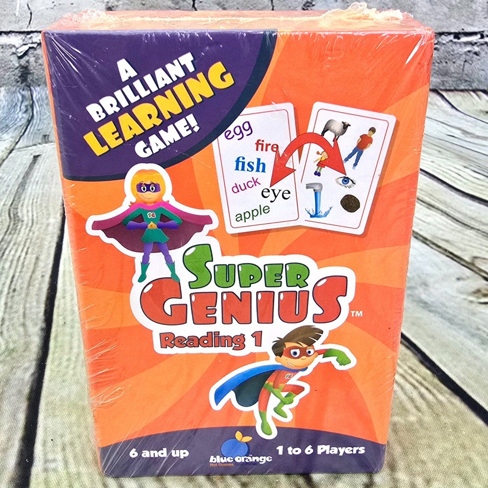 Super Genius Reading 1 - Learning Game Reading Comprehension Skills Kids 6+ NEW