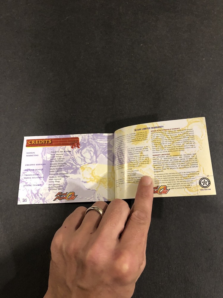 Final fight one gba manual Only