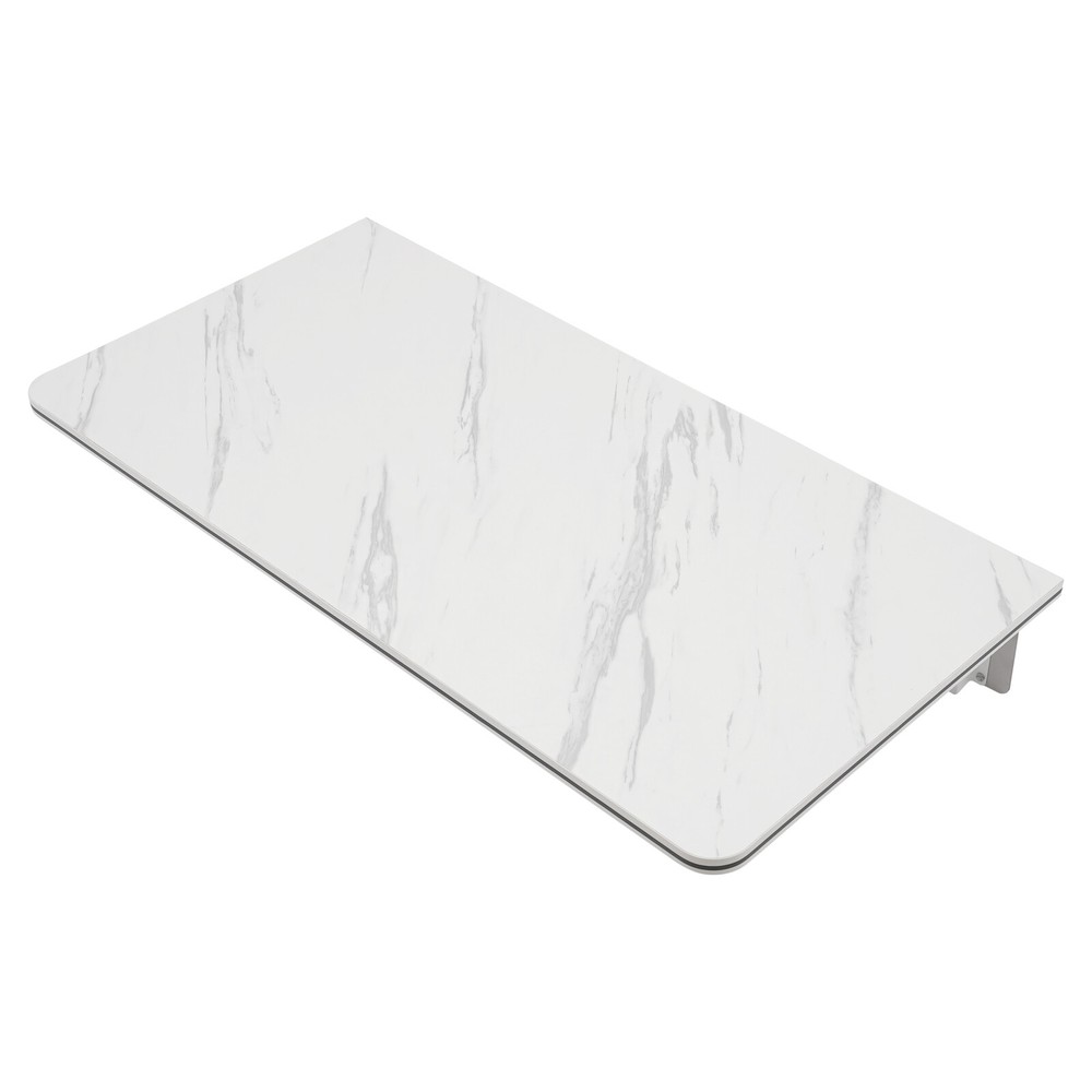 White Folding Wall Desk Wall Mounted Folding Table Rectangular Wall Desk 80x40cm