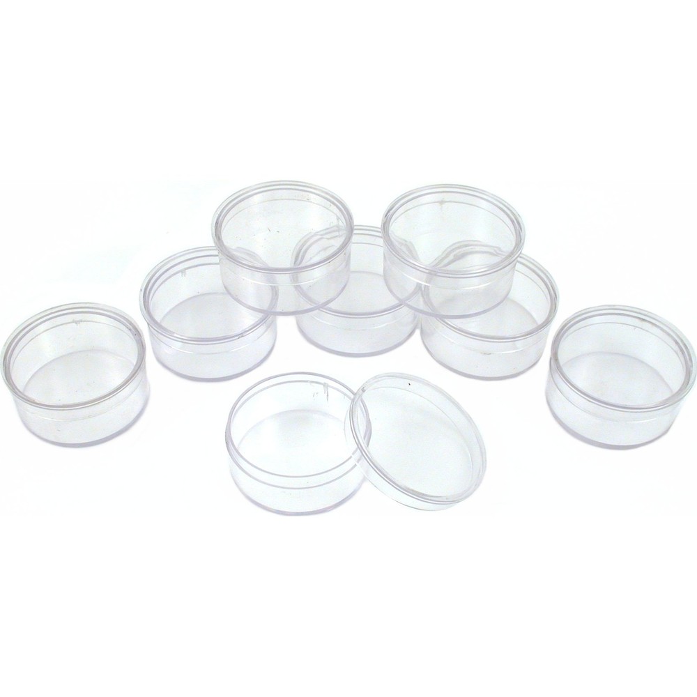 35 Bead Clear Jars Round Rectangle Beading Storage Container Containers