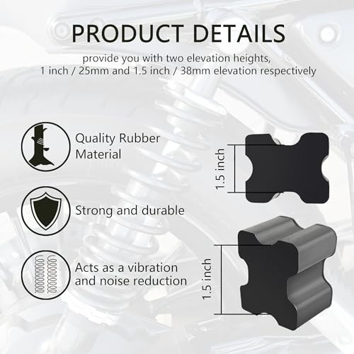 4PCS Rubber Coil Spring Spacers,Heavy Duty Front Coil Spring Booster Kit