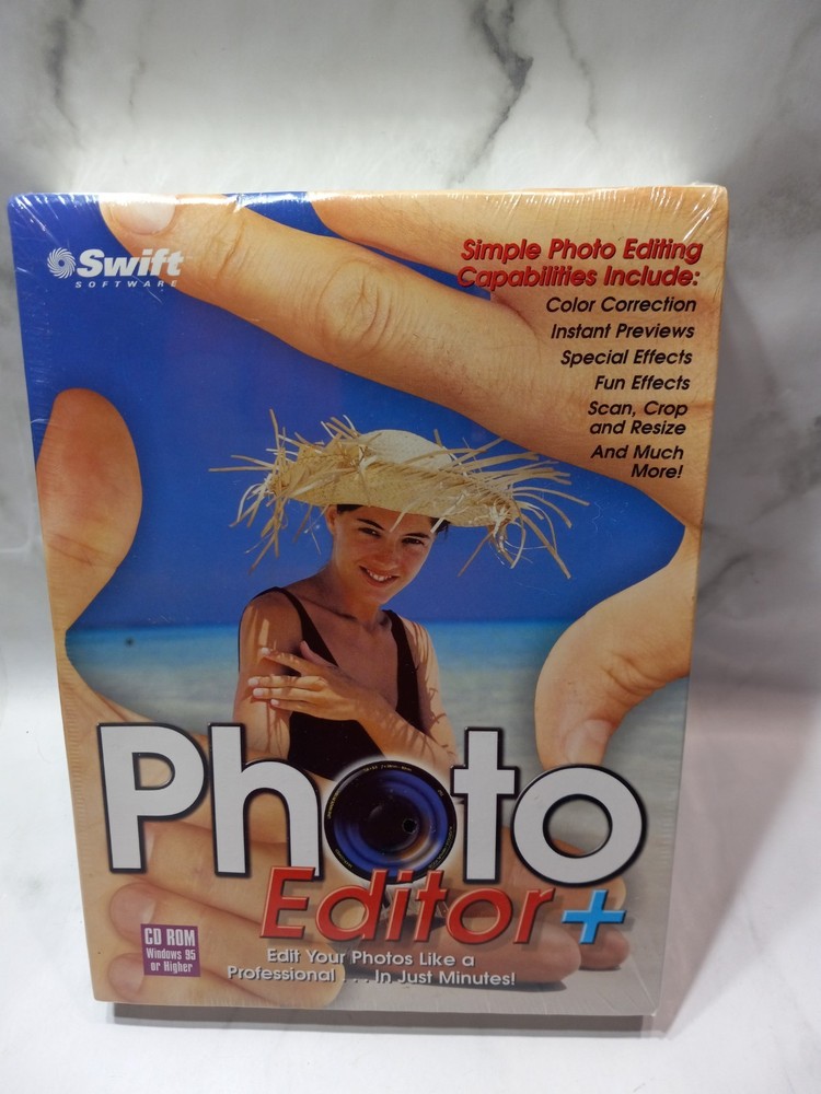 Swift Software Photo Editor + CD Rom Windows 95 Or Higher NOS Sealed