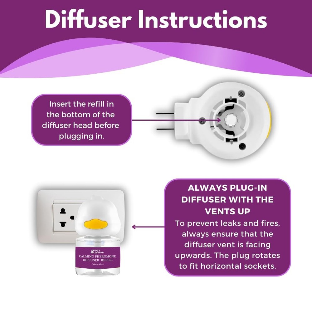 (Compatible with All Common Diffuser Heads) Cat Pheromone Diffuser Refill - 4...