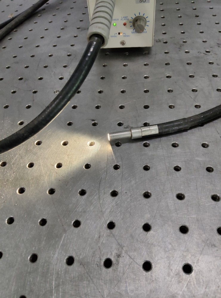 Moritex MAA-100W SO Fiber Optic Cold Light Source + Light Guide – Tested Working