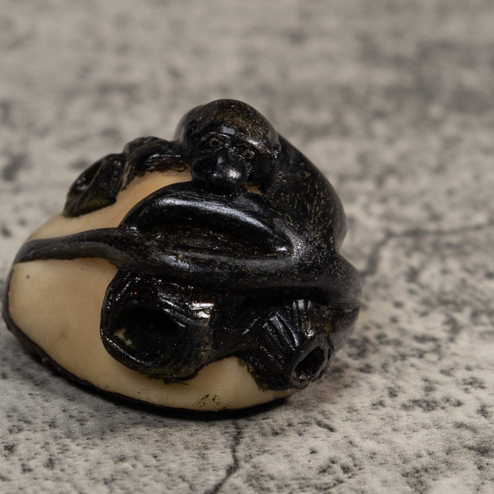 Black Howler Monkey Tagua Carving