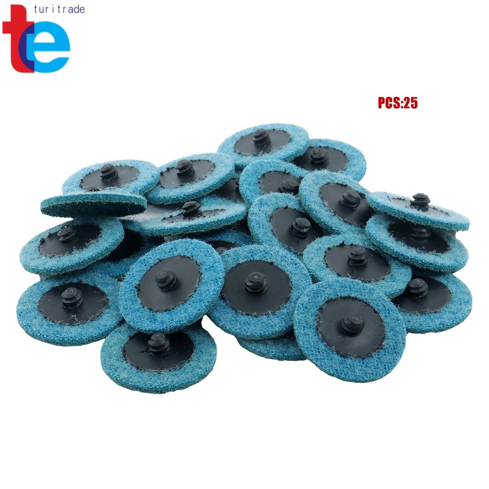 25 Pcs Quick Change Surface Conditioning Disc 2" Blue (Fine) Prep Pad