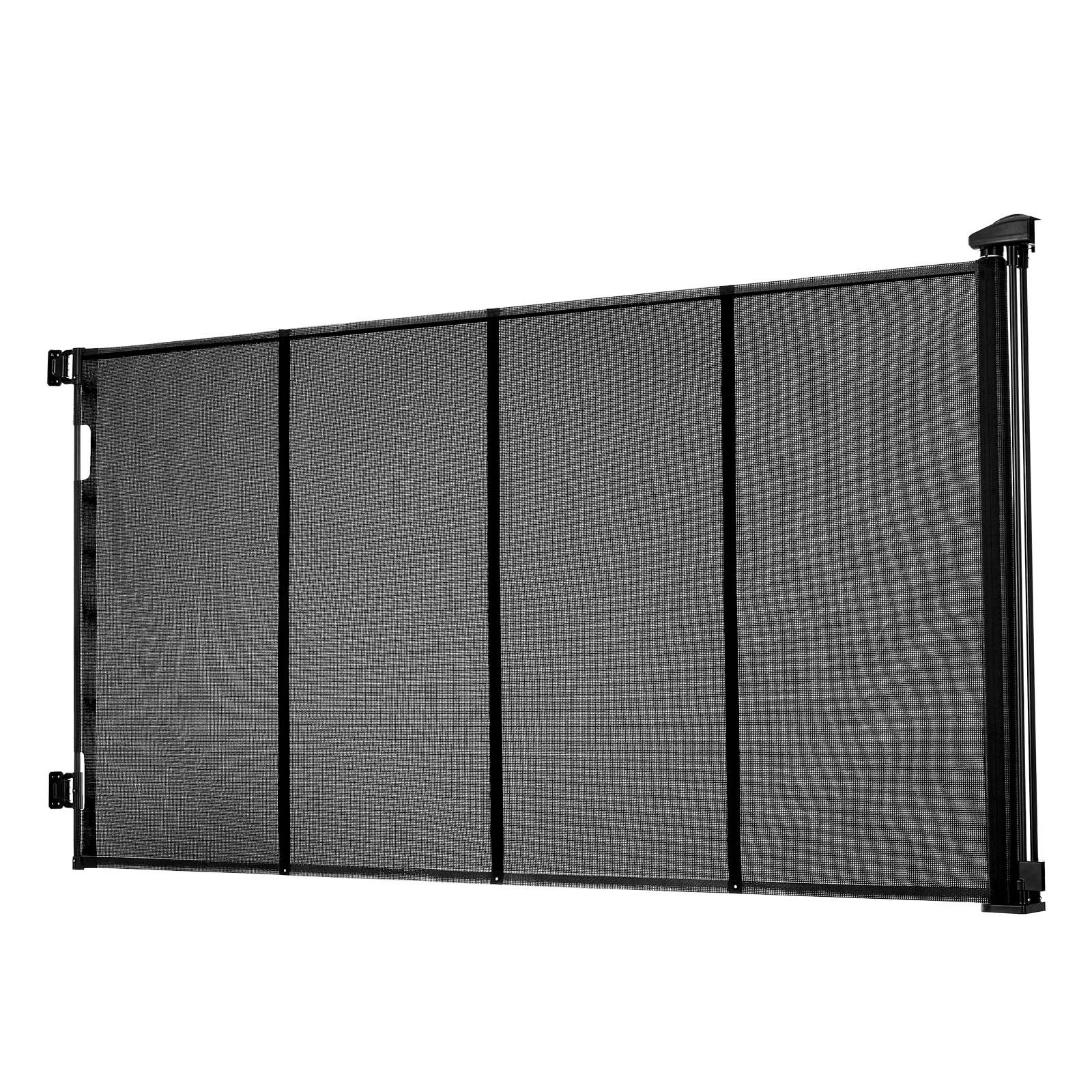 Uimoso Retractable Mesh Gate for Pets and Babies, 202.7 x 39 Inches, Black