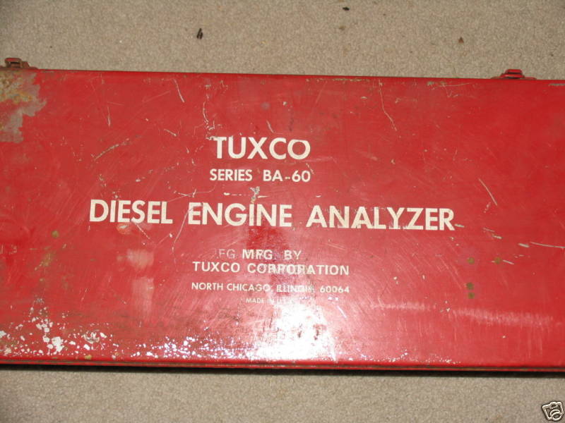 Tuxco DIESEL ENGINE ANALYZER Farmall John Deere Ford IH