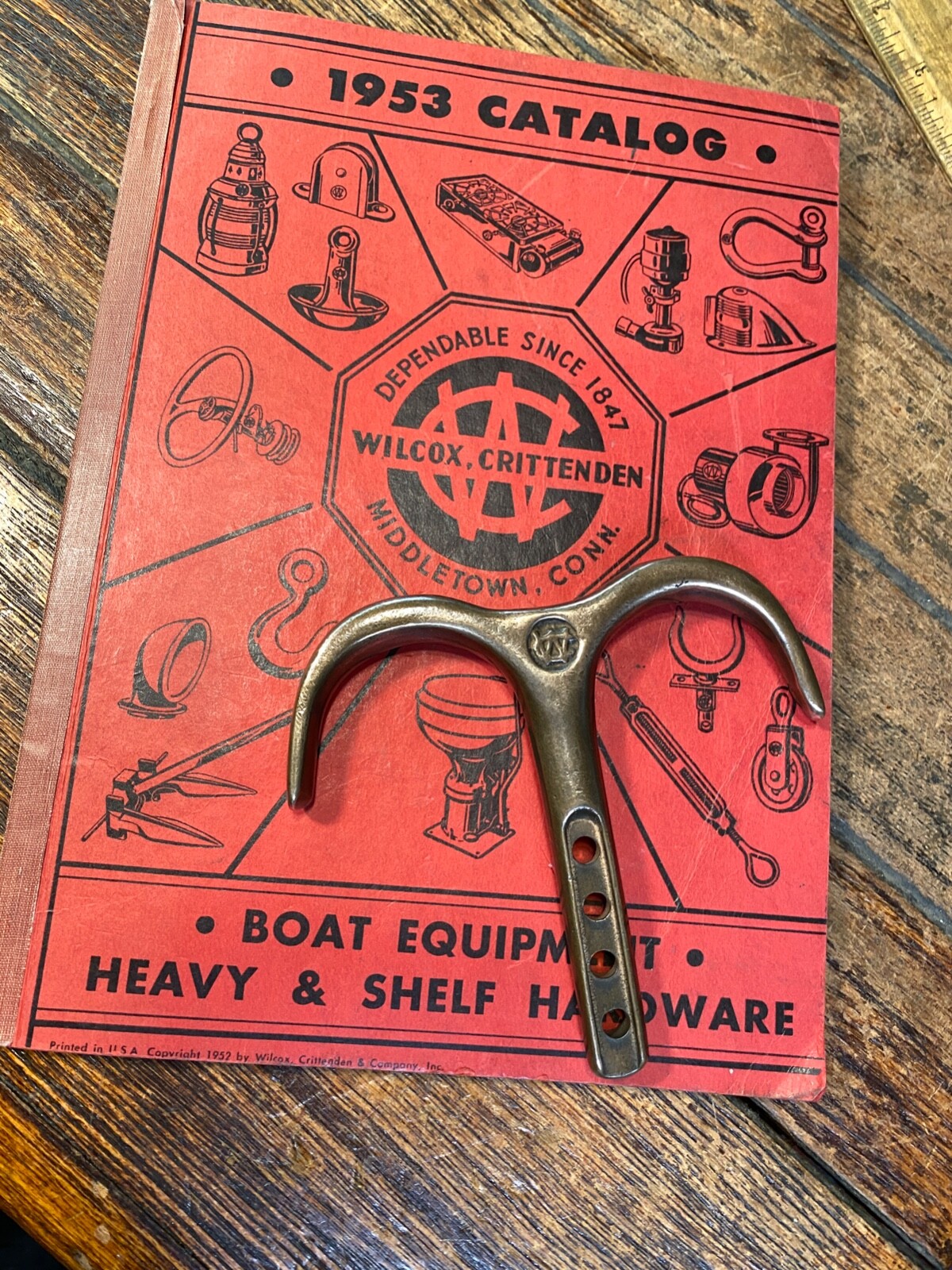 Wilcox Crittenden Sea-Security cast bronze oar locking device