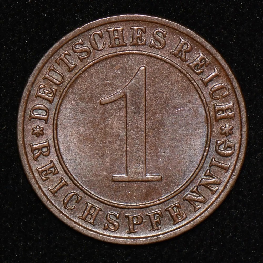 1935 D Germany Third Reich 1 Reichspfennig
