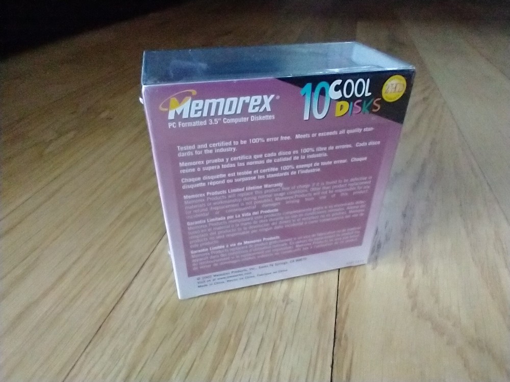 Memorex PC Formatted 3.5" Computer Diskettes - 10 Cool Disks