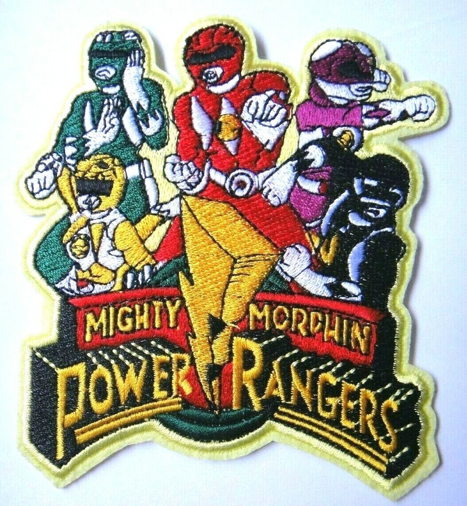 Mighty Morphin Power Rangers Embroidered Jacket Patch - New