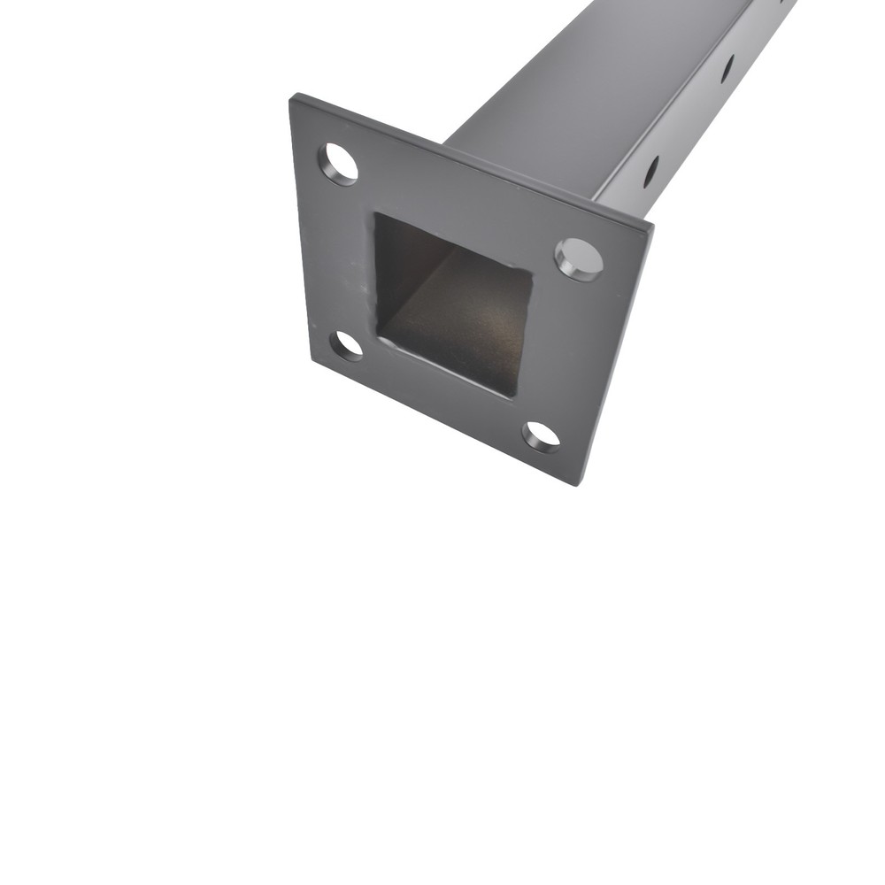 4Pack Black 35" Corner Cable Railing Post - Stainless Steel Surface Mount Kit