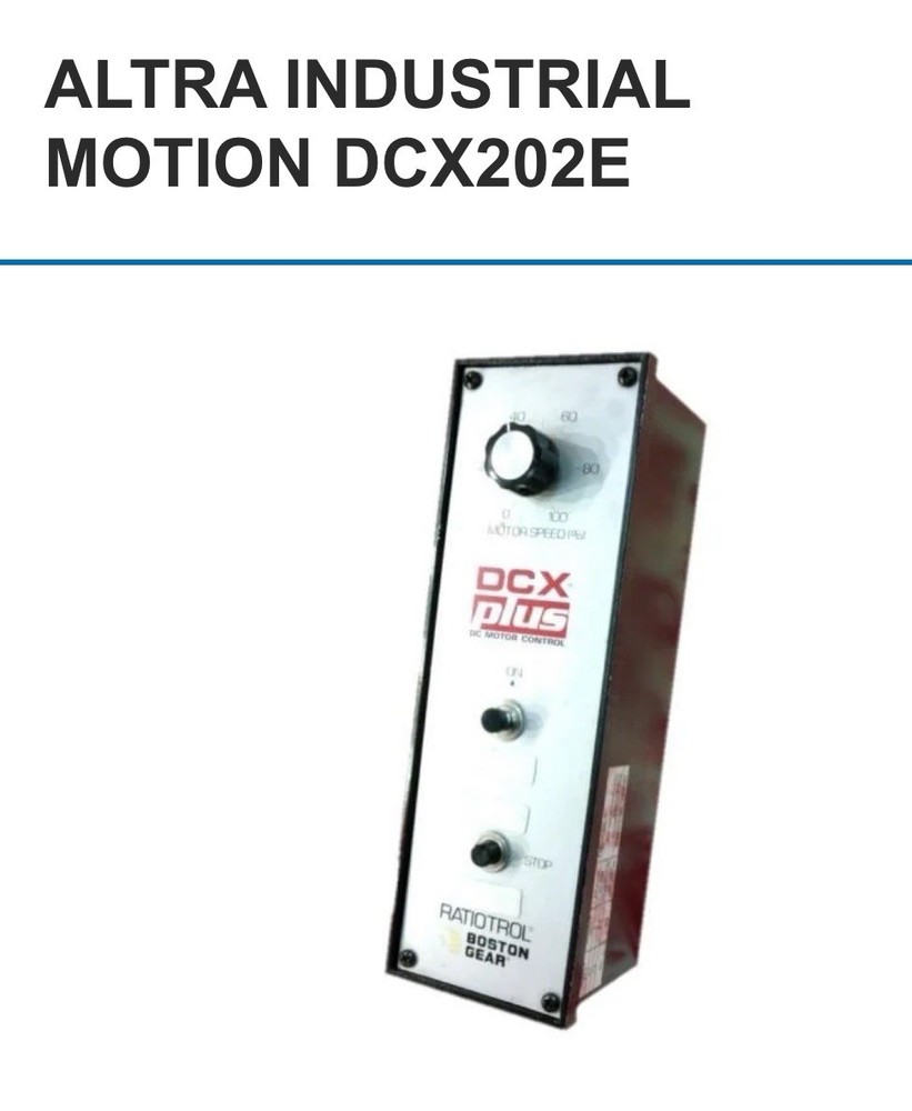 DCX20202E Ratiotrol BOSTON GEAR
