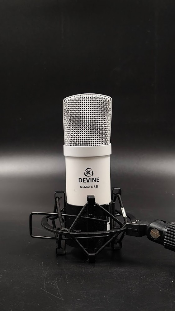 Devine M-Mic USB Microphone Used Working White