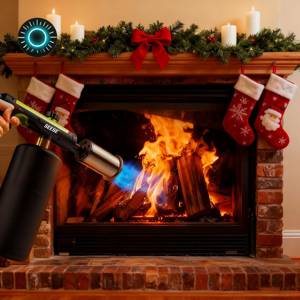 Powerful Propane Torch Gun Kitchen Cooking Torch With One-Touch Max Fire Charcoa