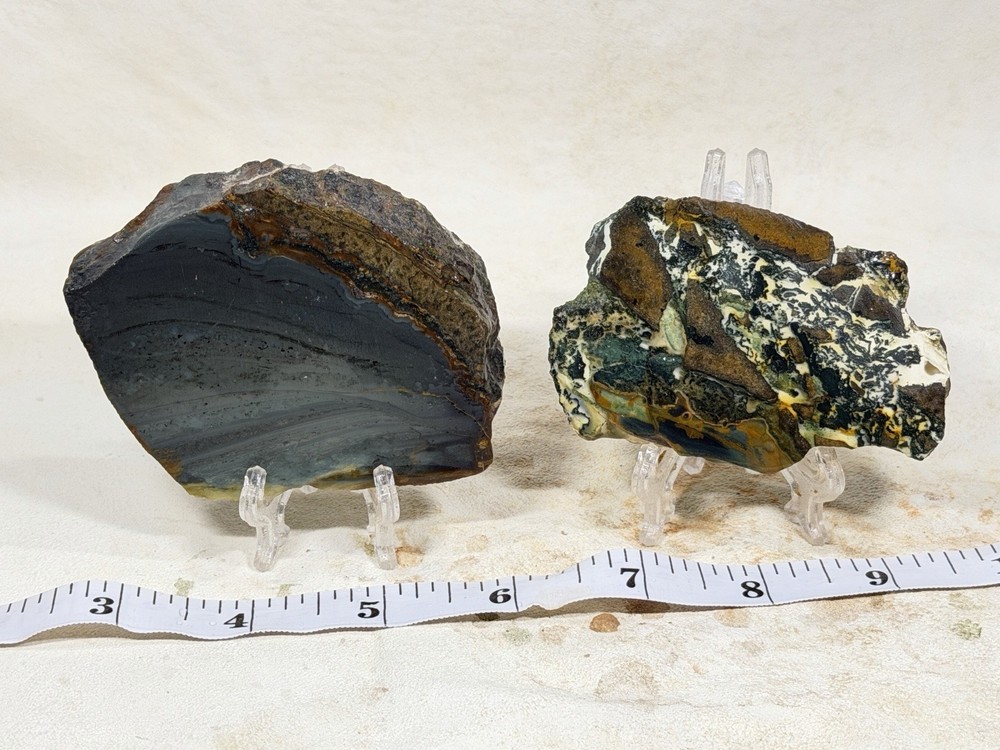 Blue Mountain Jasper Heel Set, Lot #267