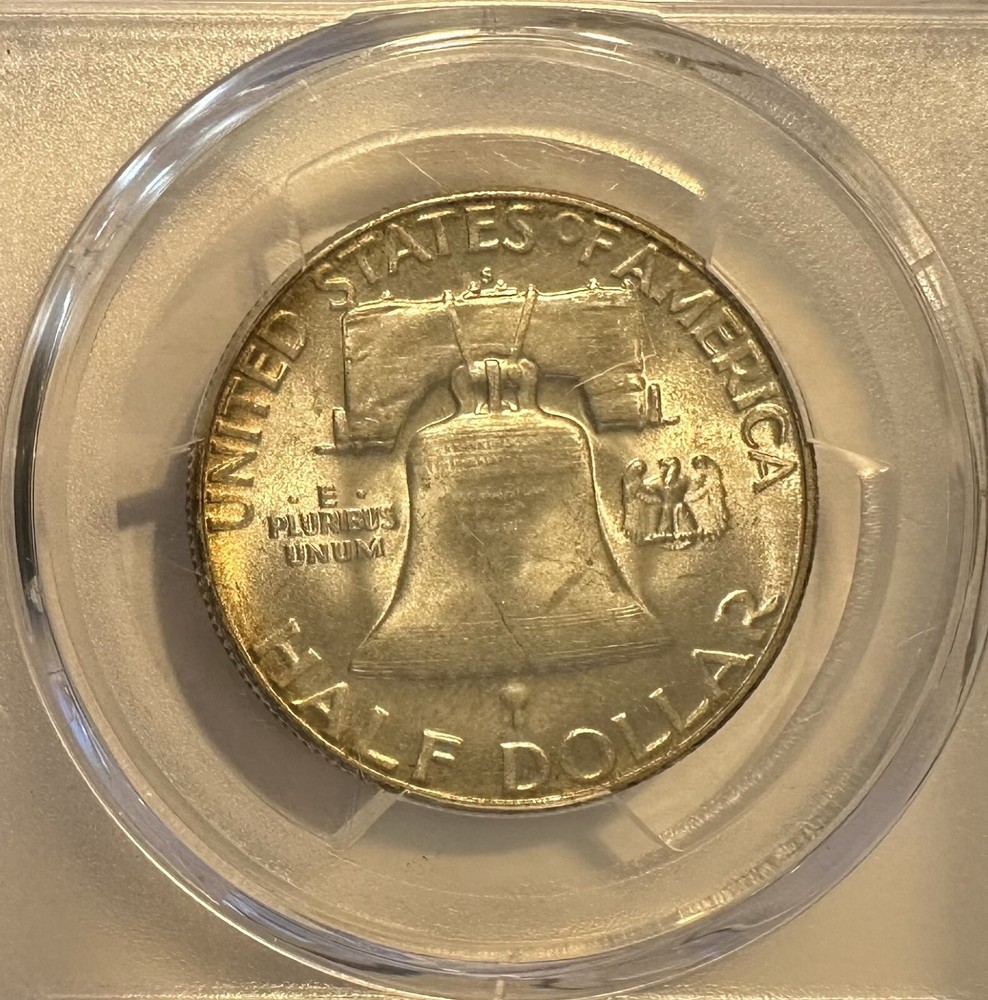 1952 S Franklin Half Dollar PCGS MS65