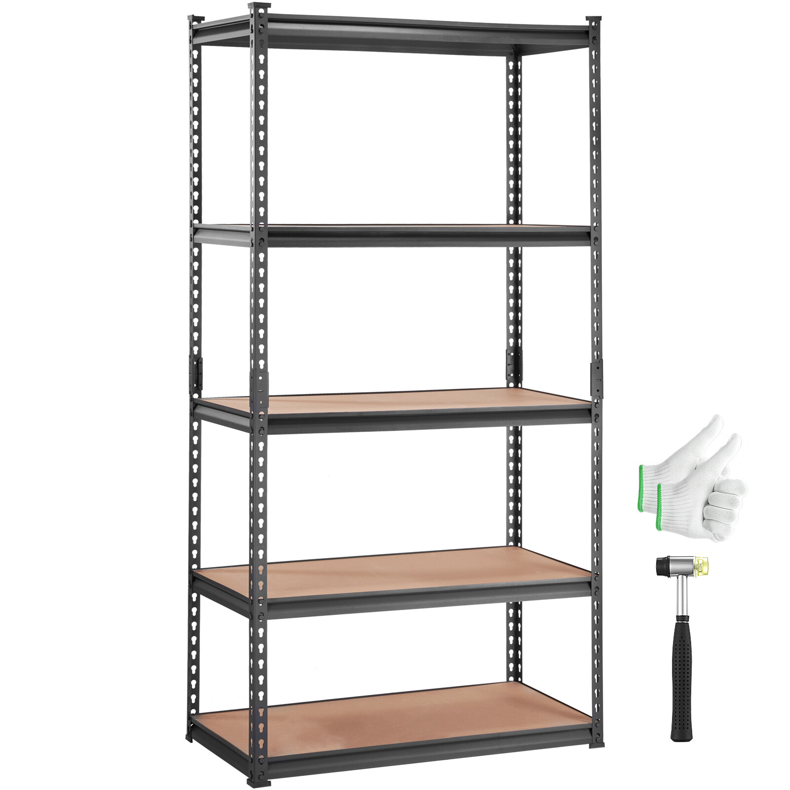 Storage Shelving Unit Garage Storage Rack 5-Tier Adjustable 2000 lbs Load