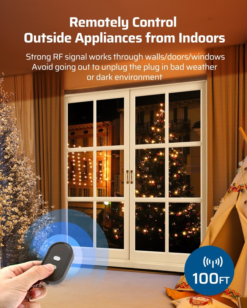 DEWENWILS Remote Control Outlet Switch Wireless Remote Control Outlet Switch