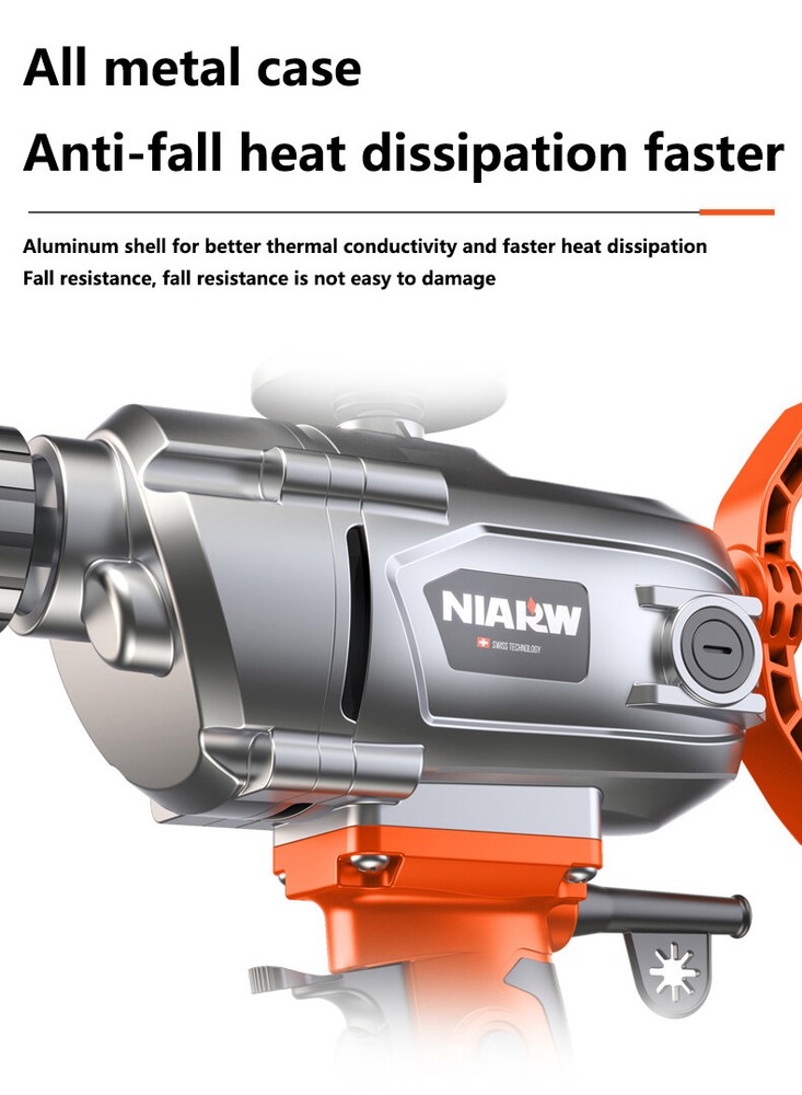 4880W High Power Speed Modulated Cement Mixer Multifunctional Graying Machine