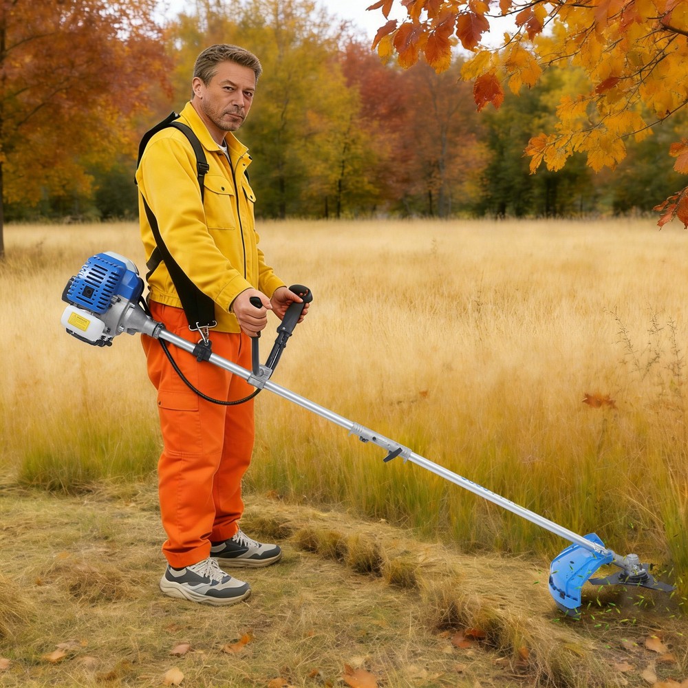 Weed Wacker Gas Powered Weed Wacker Weed?Trimmer with Handle & Shoulder Strap