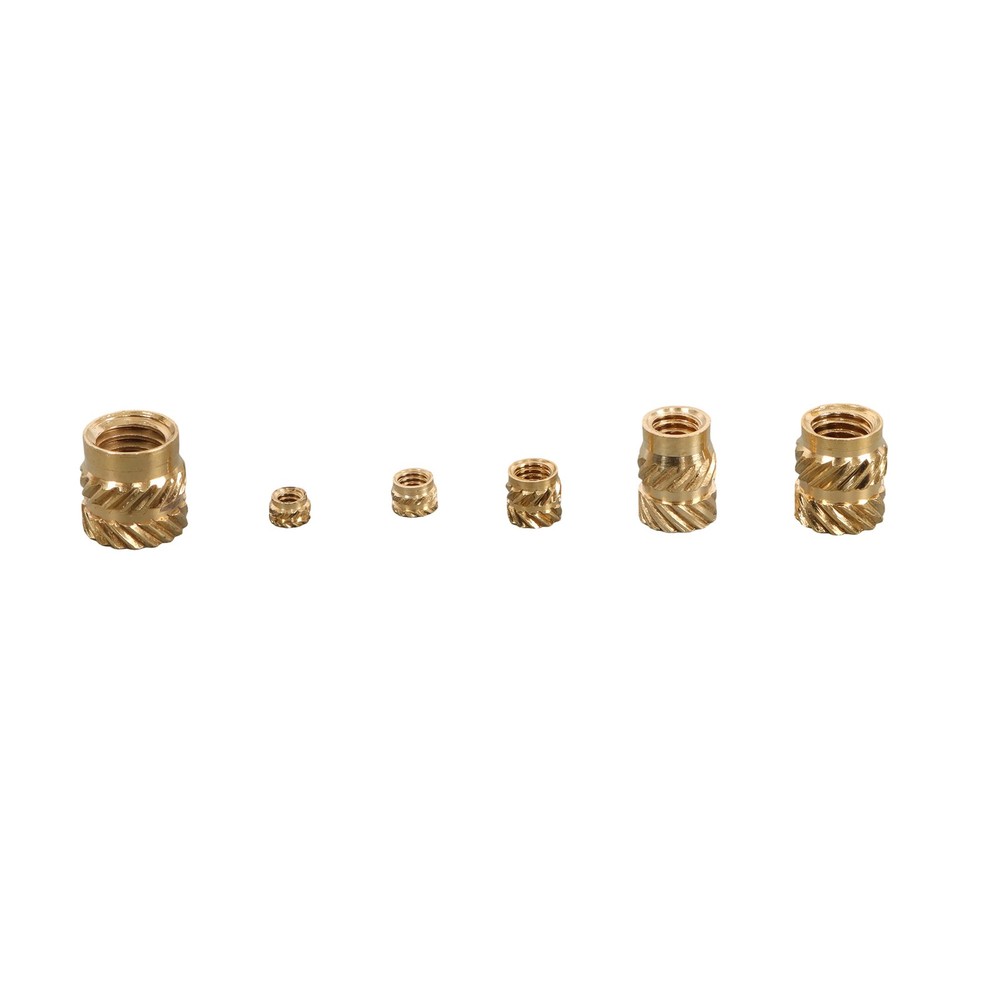 M2 M2.5 M3 - M5 M6 Threaded Inserts, 350Pcs Female Thread Knurled Nuts Kit