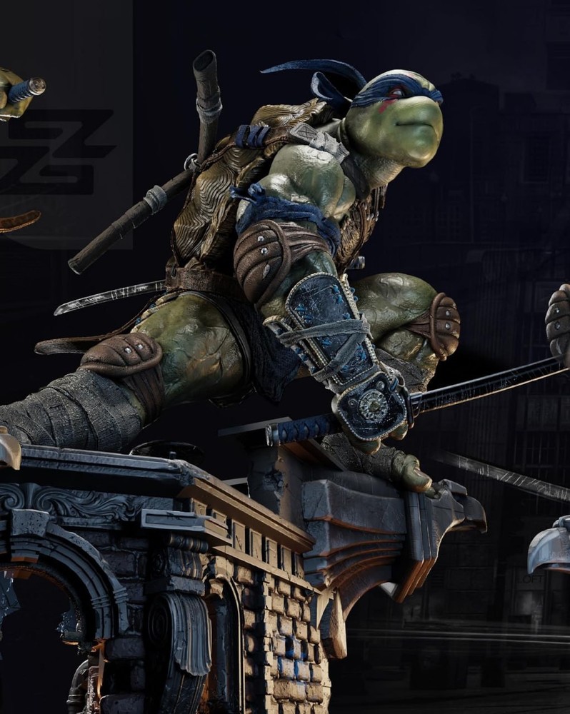 Ninja Turtle Leonardo Digital STL File – 3D Printable Mutant Hero Model