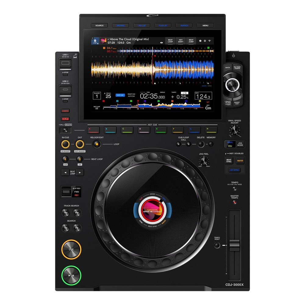 AlphaTheta CDJ-3000X Flagship DJ Player 2-Pack with Hard Cases
