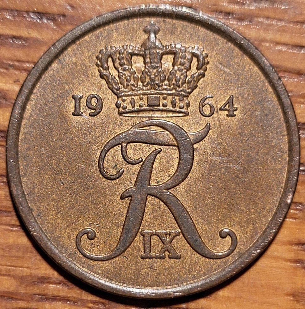 1964 Denmark 5 Ore  Coin    N338