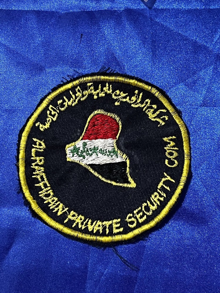 Iraqi Al Raffidain Private Security Co, Cloth Patch