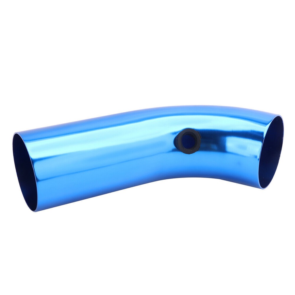 Universal Car Cold Air Intake Filter Induction Pipe Power Flow Hose System Blue
