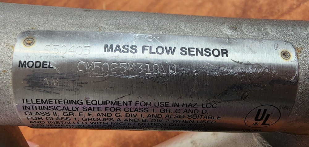 Micro Motion CMF025M319NU Mass Flow Sensor
