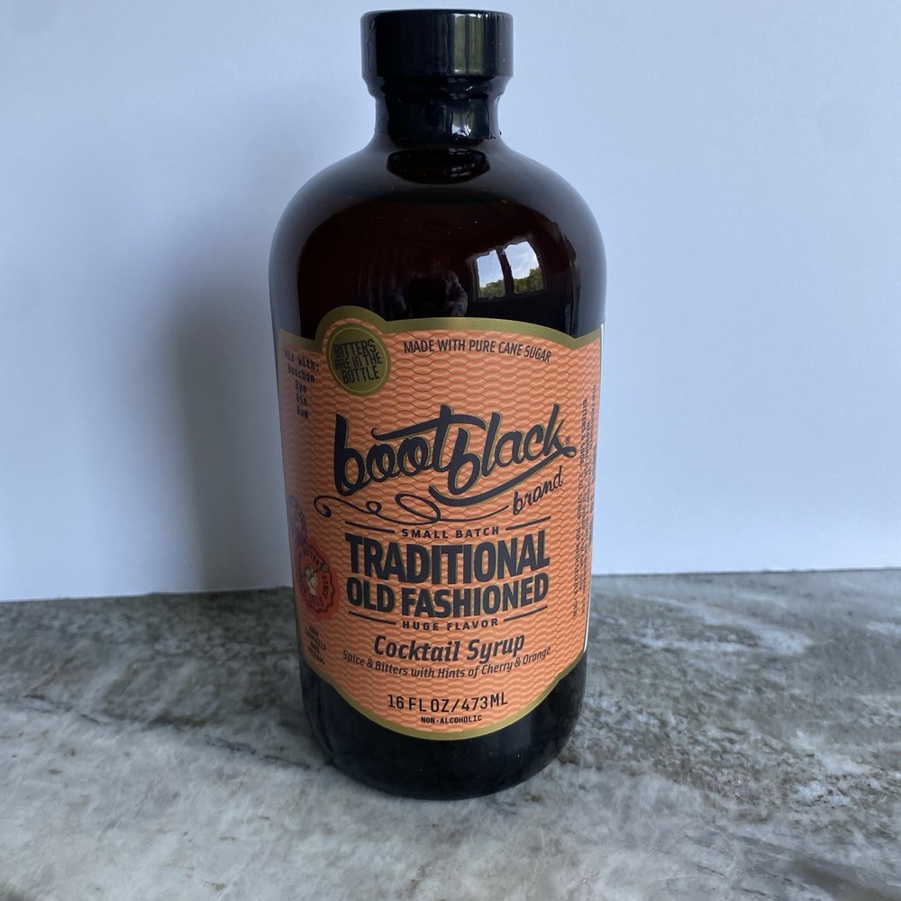 Bootblack Brand Old Fashioned Cocktail Syrup Mix Bitters Small Batch 32 Servings
