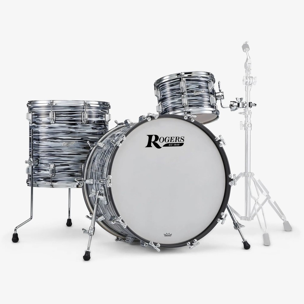 Rogers 70's Black Oyster PowerTone 3-Piece Shell Pack